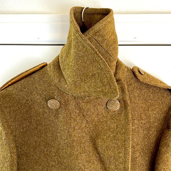 USGI US ARMY WWII TRENCH COAT WOOL OVERCOAT - Picture 10 of 17